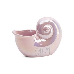RAE DUNN Calm Lustrous Ceramic Shell Iridescent Figure